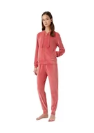 Kurtki damskie - Emporio Armani Damska kurtka Chenille Full Zip Jacket+Pants (2 sztuki), Cynamon, M - miniaturka - grafika 1