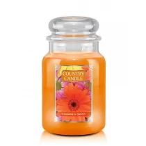 Country Candle Duża świeca z dwoma knotami Sunshine & Daisies 652 g - Świece - miniaturka - grafika 1