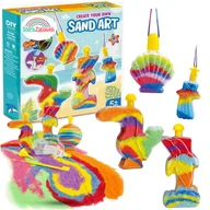Masy plastyczne - ZESTAW KREATYWNY MAGICZNY PIasek ŚWIECĄCY DIY Piaskowe Ozdoby dla Dzieci SAND ART - miniaturka - grafika 1