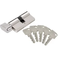 Zamki i wkładki - Lob Wkładka bębenkowa ARES WG54-30/30 nikiel z gałką 5 kluczy - miniaturka - grafika 1