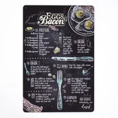 Plakaty - Plakat Tabliczka dekoracyjna metalowa FOOD BACON EGGS - miniaturka - grafika 1