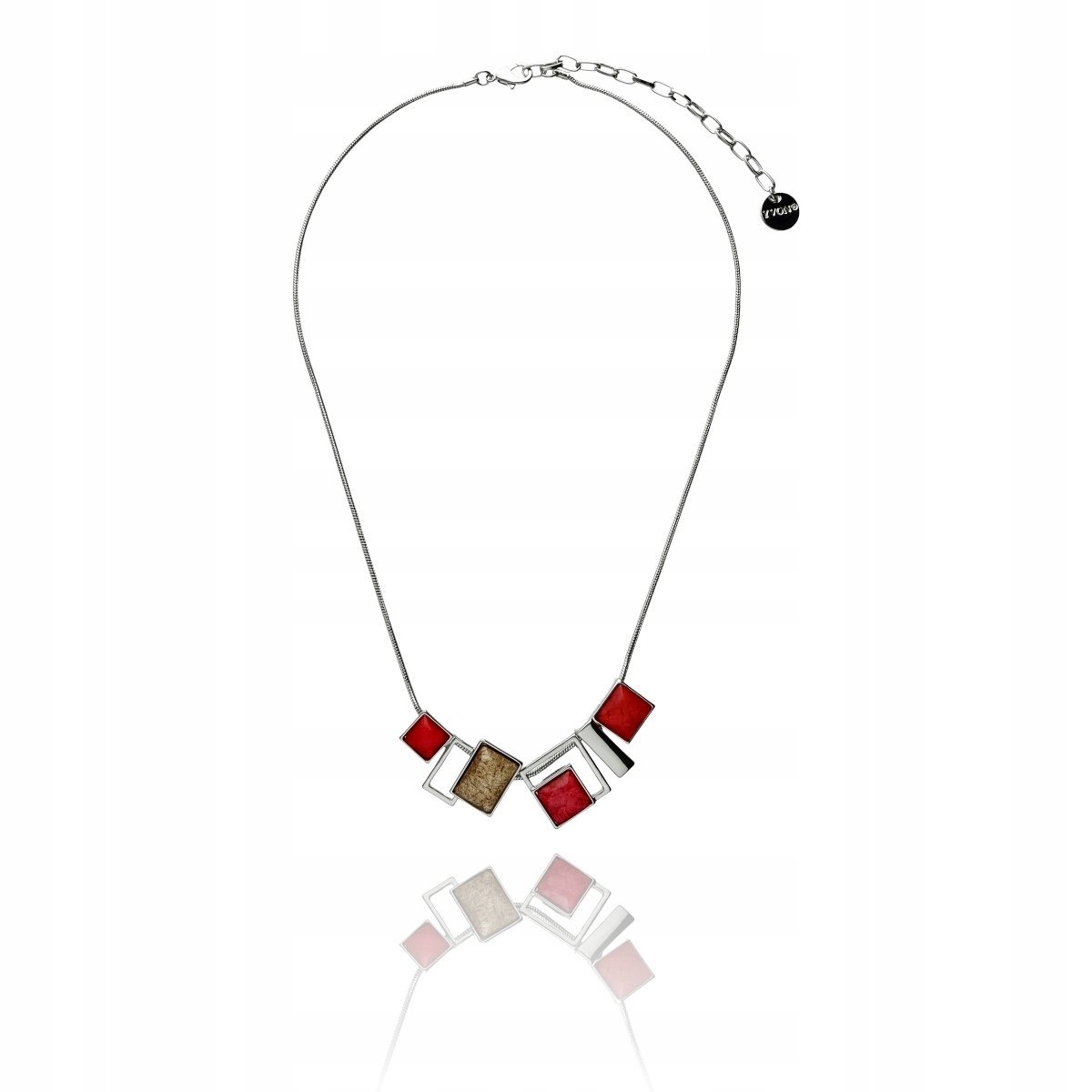 Naszyjnik Rodowany Wisiorek Z Oczkami Żywica Yvon