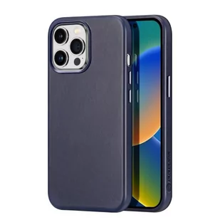 Dux Ducis Naples etui iPhone 14 Pro Max magnetyczny skórzany pokrowiec MagSafe niebieskie - Etui i futerały do telefonów - miniaturka - grafika 1