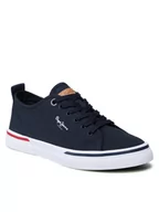 Trampki męskie - Pepe Jeans Tenisówki Kenton Smart 22 PMS30811 Granatowy - miniaturka - grafika 1