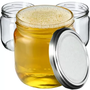 Słoiki Salla 425ml 48 szt. 82mm + wieczka srebrne - Pojemniki kuchenne Słoiki Salla 425ml 48 szt. 82mm + wieczka srebrne - Pojemniki kuchenne - miniaturka - grafika 1