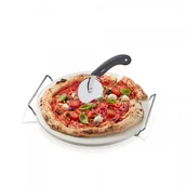 Pozostałe akcesoria kuchenne - Zestaw: Nóż Do Pizzy + Kamień Ze Stojakiem Okrągły DARIOSO GEFU - miniaturka - grafika 1