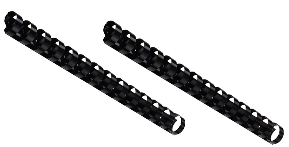 GBC Grzbiety do bindowania plastikowe Combs 14R 8 mm A5 czarne 100 szt. 4400008