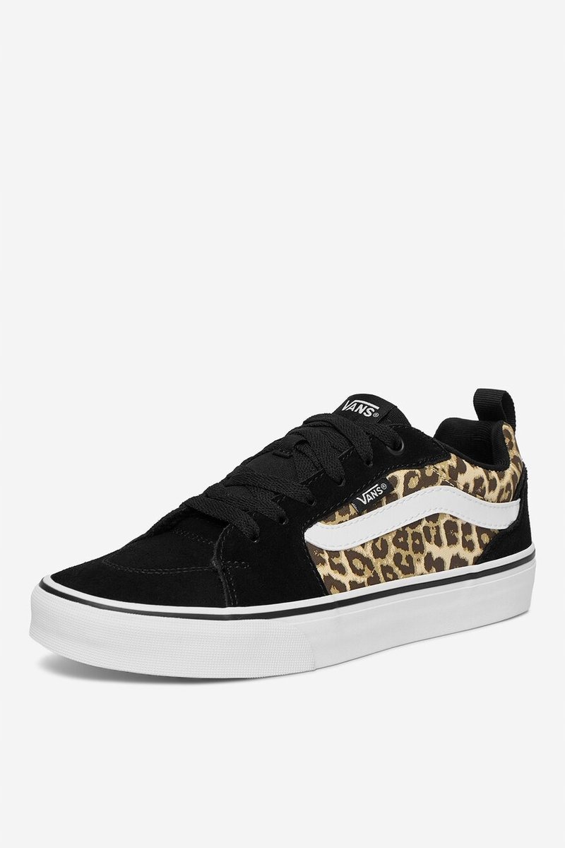 VANS FILMORE CZARNE TRAMPKI DAMSKIE ZE WSTAWKĄ W PANTERKĘ 42 16LA