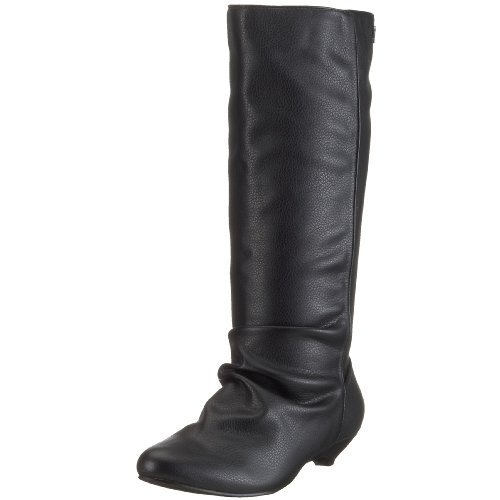 Buffalo 232816 grain Pu, damskie kozaki, czarny - Czarny Black01-42 EU