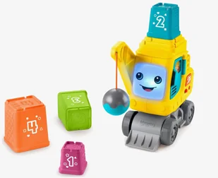 Zabawka Interaktywna Fisher Price Wesoły dźwig Układaj i licz Hwy64 - zabawka - Zabawki interaktywne dla dzieci - miniaturka - grafika 1