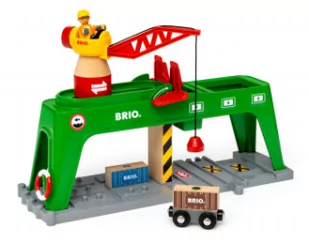 Brio WORLD 33996 Żuraw towarowy - Pociągi dla dzieci - miniaturka - grafika 2