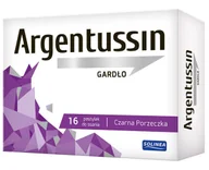 Przeziębienie i grypa - SOLINEA ARGENTUSSIN GARDŁO 16 past. smak czarnej porzeczki 9061666 - miniaturka - grafika 1