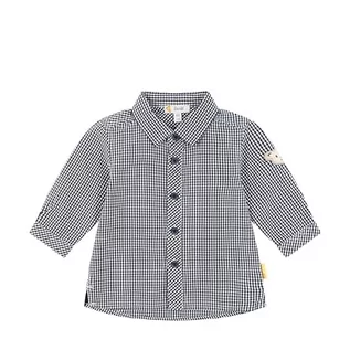 Bluzki dla niemowląt - Steiff Koszula z długim rękawem dla chłopców, Crown Blue, 92 - grafika 1