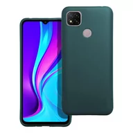 Etui i futerały do telefonów - OEM Futerał matt do Xiaomi Redmi 9C ciemnozielony - miniaturka - grafika 1