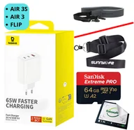Akcesoria do drona - Drone Starter Pack Pro –zestaw z kartą 64GB, smyczą i ładowarką 65W / Air 3S / Flip / / DYSTRYBUCJA PL / 0% / LEASING - miniaturka - grafika 1