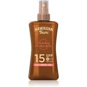Balsamy i kremy do opalania - Hawaiian Tropic Suchy olejek w sprayu SPF 15 200 ml - miniaturka - grafika 1