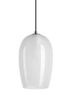 Lampy sufitowe - Lampa wisząca bez rozety PANTILO OVAL E27 - biały/chrom - miniaturka - grafika 1