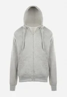 Bluzy męskie - Szara Bluza z Kapturem Gorgo - miniaturka - grafika 1