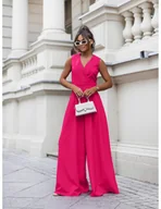 Kombinezony - Kombinezon z szerokimi nogawkami ORMAN - fuksjowy - miniaturka - grafika 1