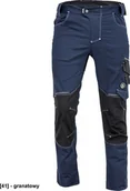 Odzież robocza - CERVA NEURUM CLASSIC spodnie - męskie spodnie robocze, 6 kieszeni, elastyczny materiał Trifibetex, odblaski - granatowy 60 - miniaturka - grafika 1