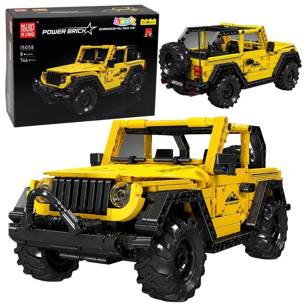 Klocki Konstrukcyjne Auto Samochód Terenowy Wrangler Żółty 746 El.
