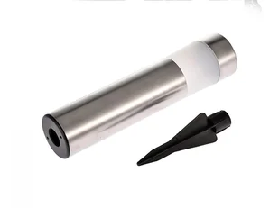 Lampa solarna LED słupek srebrny SL-21 - Latarki Lampa solarna LED słupek srebrny SL-21 - Latarki - miniaturka - grafika 1