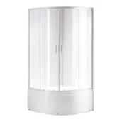 Kabiny prysznicowe - Kabina prysznicowa na głębokim brodziku biały profil 90x90 Maja Hydrosan - miniaturka - grafika 1