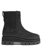 Botki damskie - Clarks Sztyblety Orianna2 Top 261740674 Czarny - miniaturka - grafika 1