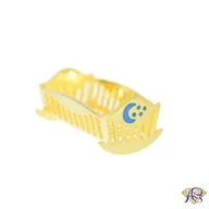 Biżuteria dla dzieci - Srebrna kołyska Ag 925 pozłacana Ł01BG - miniaturka - grafika 1