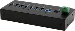 Exsys EXSYS EX-11247HMS 7 portów USB 3.2 Gen 1 HUB Din-Rail-set en muur VIA VL813-chipset - Akcesoria do komputerów stacjonarnych - miniaturka - grafika 1
