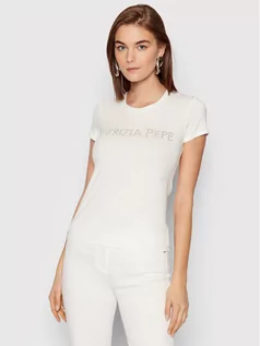Koszulki i topy damskie - Patrizia Pepe T-Shirt 8M1419/J013-W146 Biały Regular Fit - grafika 1