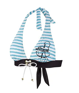 Beco Beco damska górna część bikini Beco Top, C-cup Sailors Romance wielokolorowa turkusowy/czarny 38 36271 - Koszulki i topy damskie - miniaturka - grafika 1