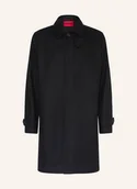 Płaszcze damskie - Hugo Płaszcz Wełniany maver2542 schwarz - miniaturka - grafika 1