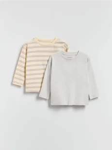 Reserved - Koszulki 2 pack - jasnoszary - Bluzki dla niemowląt - miniaturka - grafika 1