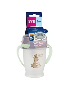 Lovi Kubek 360° Night&Day Rabbit świecący w ciemności 250 ml - Kubki dla dzieci - miniaturka - grafika 1