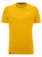 Koszulki sportowe męskie - Salewa Koszulka funkcyjna "Lavaredo" w kolorze żółtym - miniaturka - grafika 1