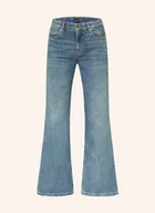 Spodnie damskie - Boss Jeansy Flare Soft blau - BOSS - miniaturka - grafika 1
