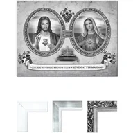 Ikony i obrazy sakralne - Obraz Serce Jezusa i Serce Maryi - miniaturka - grafika 1
