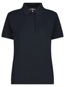 Koszulki sportowe damskie - CMP Koszulka funkcyjna polo w kolorze czarnym - miniaturka - grafika 1