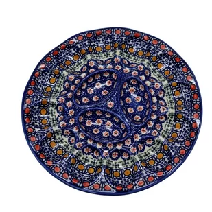 Ceramiczny talerz do jaj Ceramika Bolesławiec - Dekoratorstwo - miniaturka - grafika 1