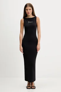 Juicy Couture sukienka kolor czarny maxi prosta JCWED225318 - Sukienki - miniaturka - grafika 1