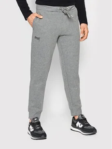 Superdry Spodnie dresowe Vle M7010661A Szary Regular Fit - Spodnie sportowe męskie - miniaturka - grafika 1