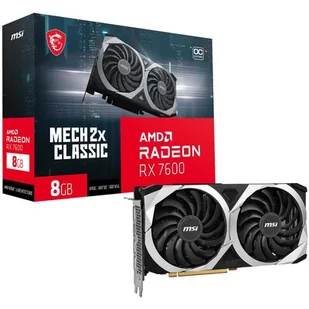 MSI Radeon RX 7600 MECH 2X CLASSIC OC 8G GDDR6 - Karty graficzne - miniaturka - grafika 1