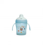 Kubki dla dzieci - Suavinex Kubek do nauki picia 200 ml +6m niebieski Forest - miniaturka - grafika 1