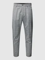Spodnie męskie - Spodnie materiałowe ze wzorem w kratę model ‘CHASY’ - miniaturka - grafika 1