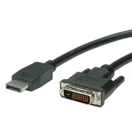 Adaptery i przejściówki - VALUE 11.99.5613 adapter kablowy 1 m DisplayPort DVI-D Czarny - miniaturka - grafika 1