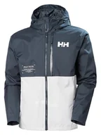 Kurtki i kamizelki sportowe męskie - Helly Hansen Kurtka funkcyjna "Active" w kolorze granatowo-białym - miniaturka - grafika 1