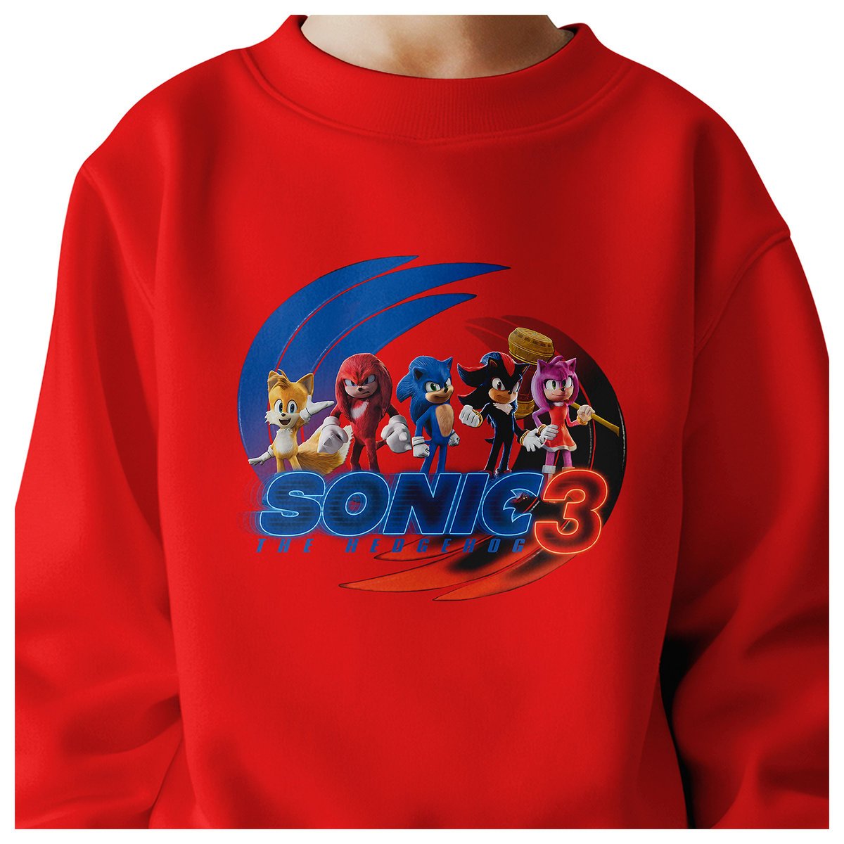 BLUZA DZIECIĘCA SONIC 3 122-128 DLA DZIEWCZYNKI CHŁOPCA