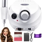 Frezarki do paznokci - Frezarka Do Paznokci Żel Hybryda 65W 35TYS + Frezy - miniaturka - grafika 1