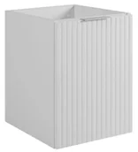 Szafki łazienkowe - Ryflowana biała szafka pod umywalkę 40 cm W9-T33 - miniaturka - grafika 1